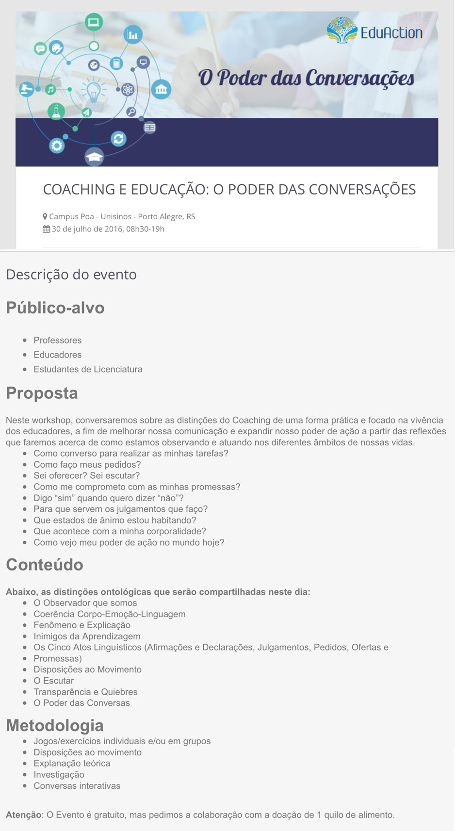 O Poder das Conversacoes